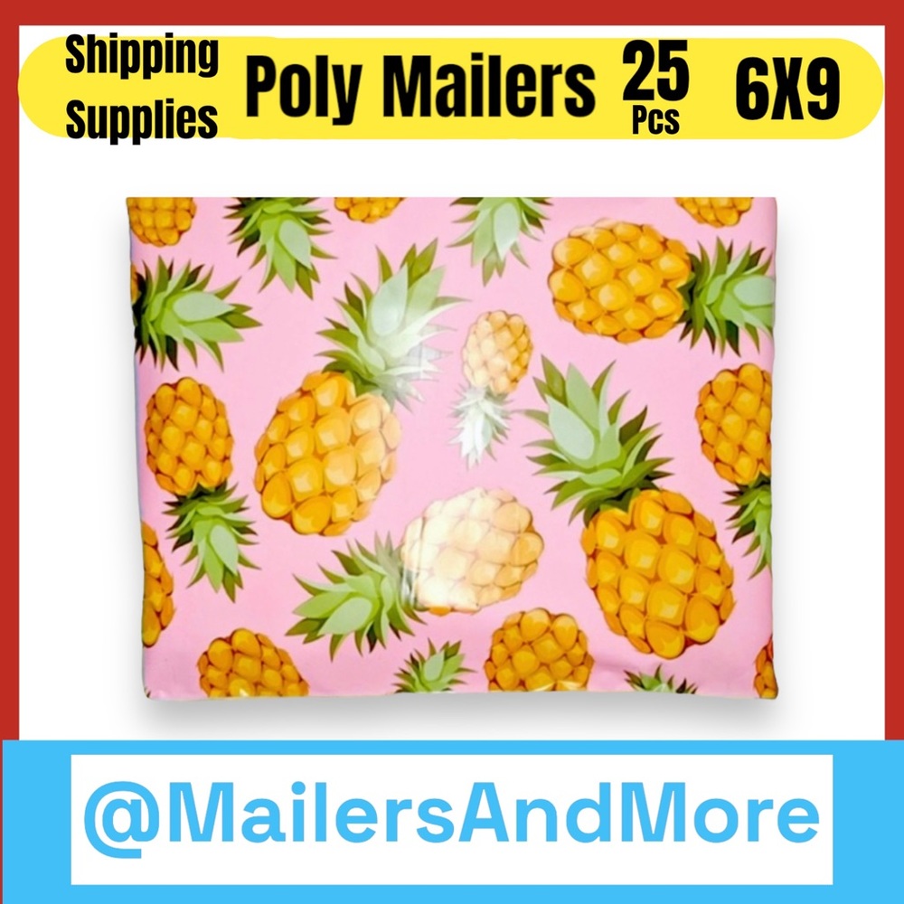 25 6X9 Pineapple Poly Mailers PRICE IS FIRM - Picture 3 of 9